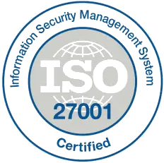 ISO 27001 certified badge