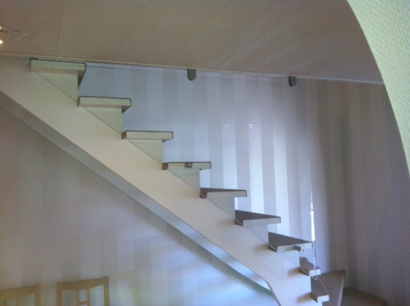 Glasblock i trappa