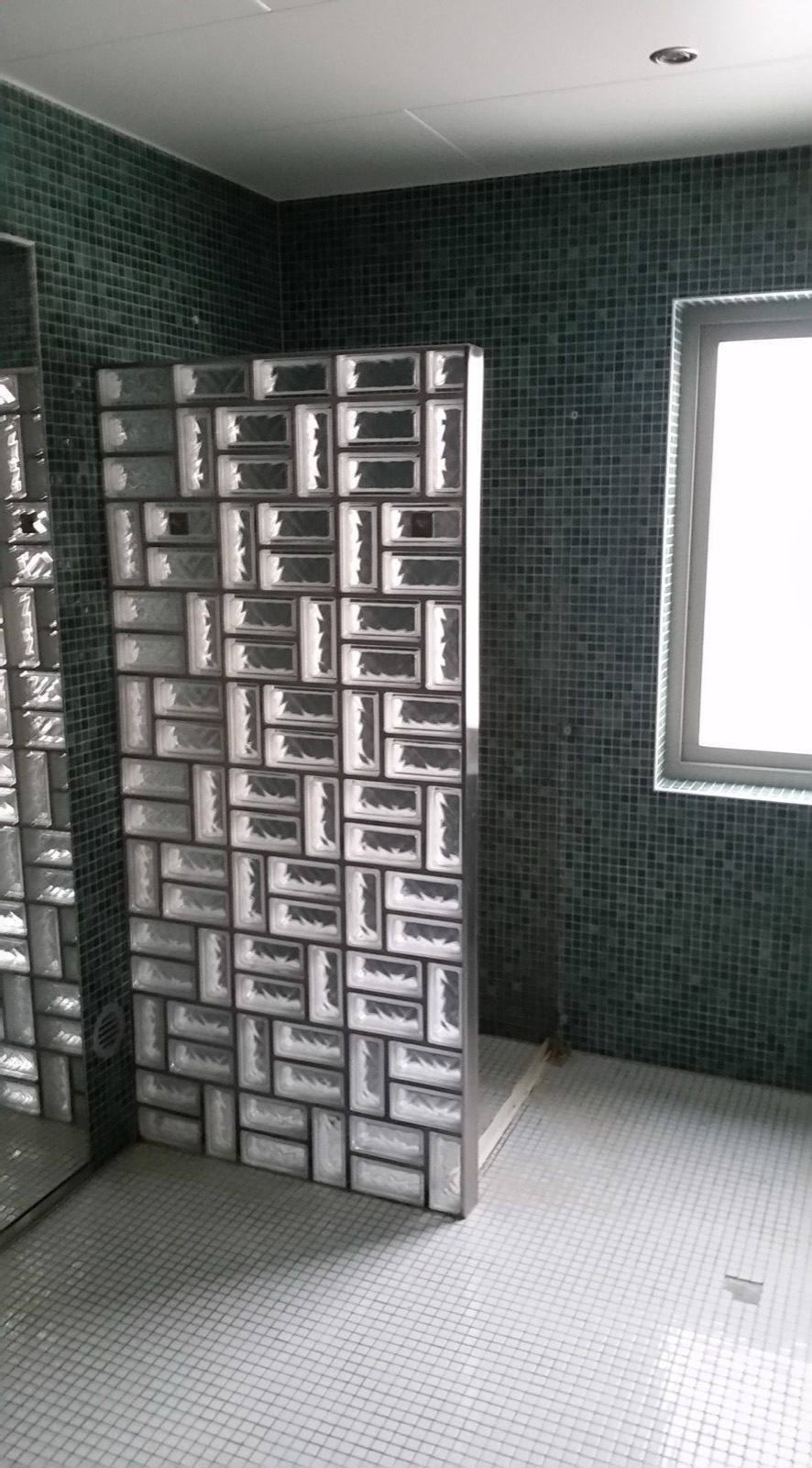Glasblock i butik