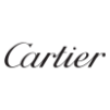 Cartier logo in elegant black script font.