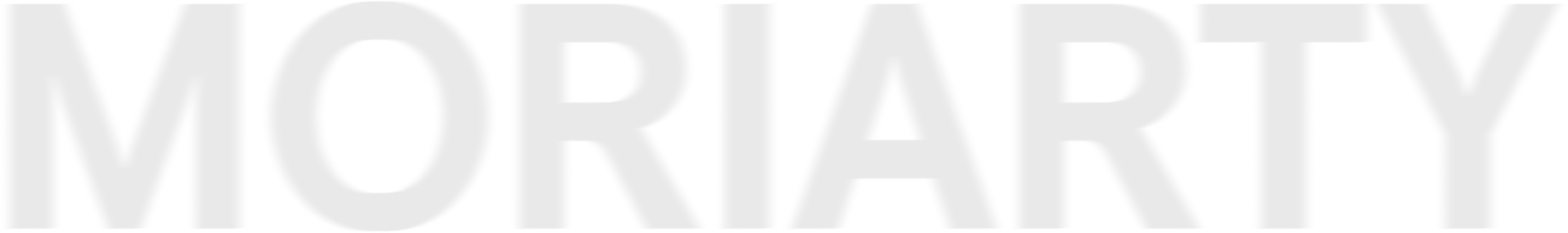 The word 'MORIARTY' in large, uppercase, light gray letters with slight blur.
