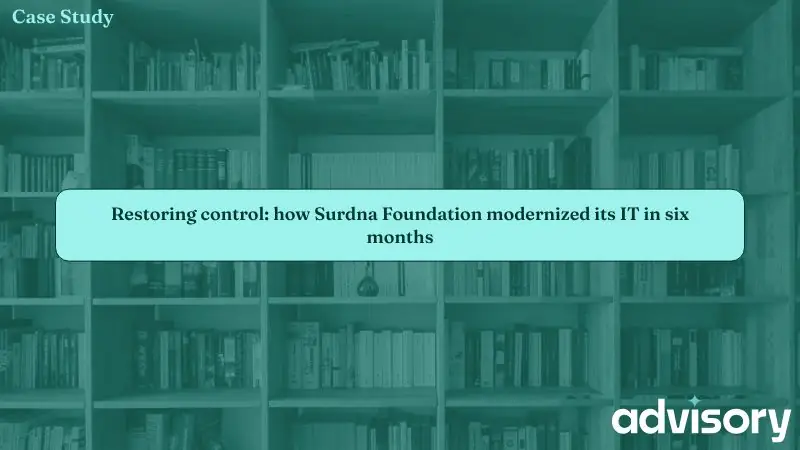 Restoring control: how Surdna Foundation modernized its IT in six months, case study preview graphic