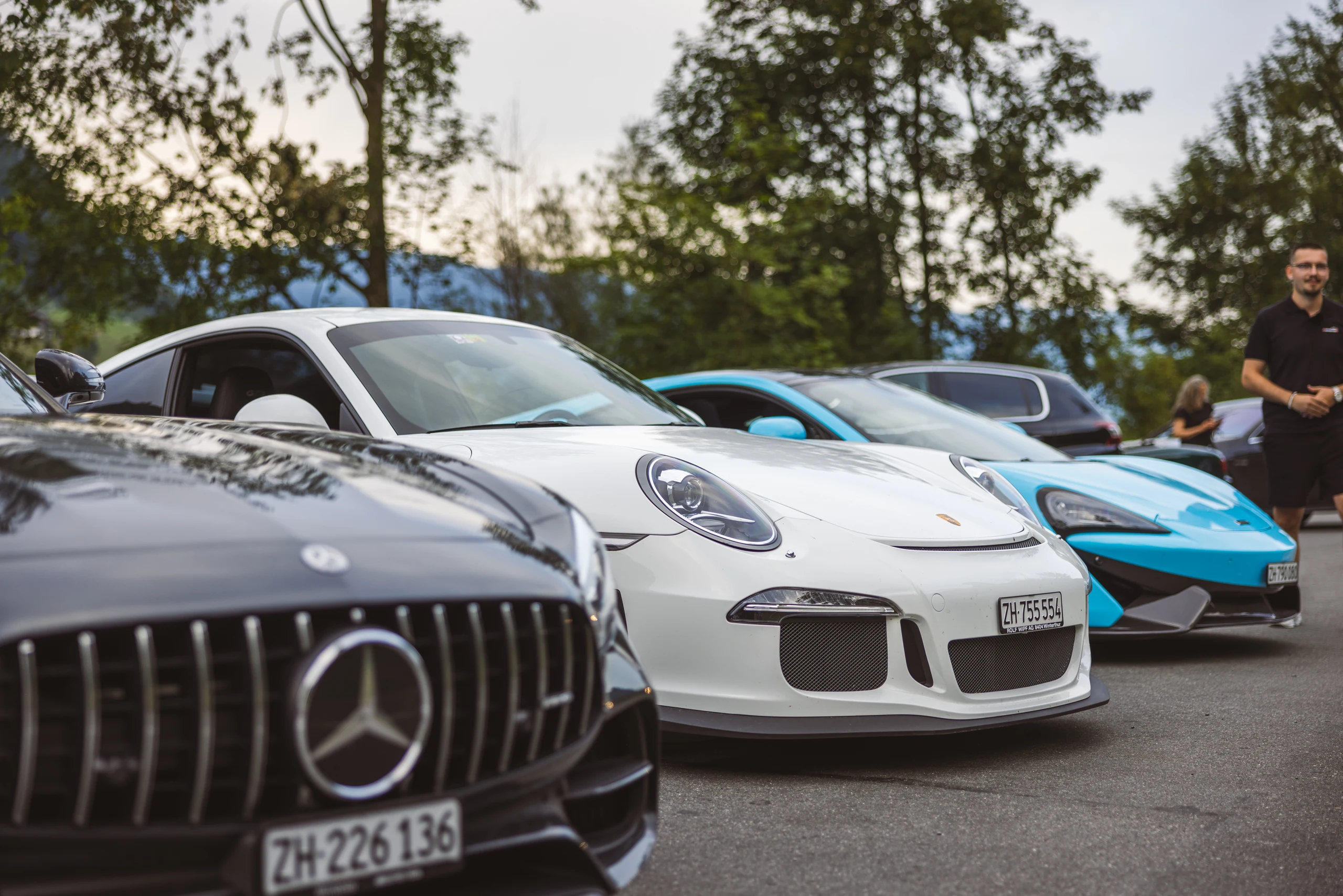 Mercedes-AMG, Porsche 911 und McLaren von Rency
