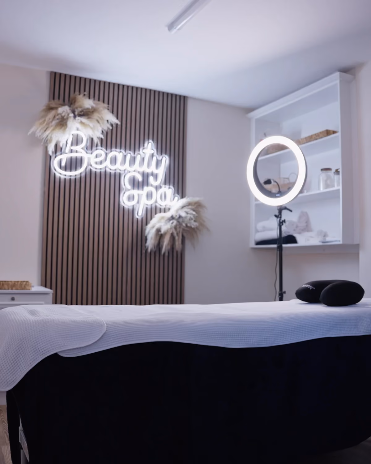 The skin treatment room at Sale Dental Spa, set up for a facial