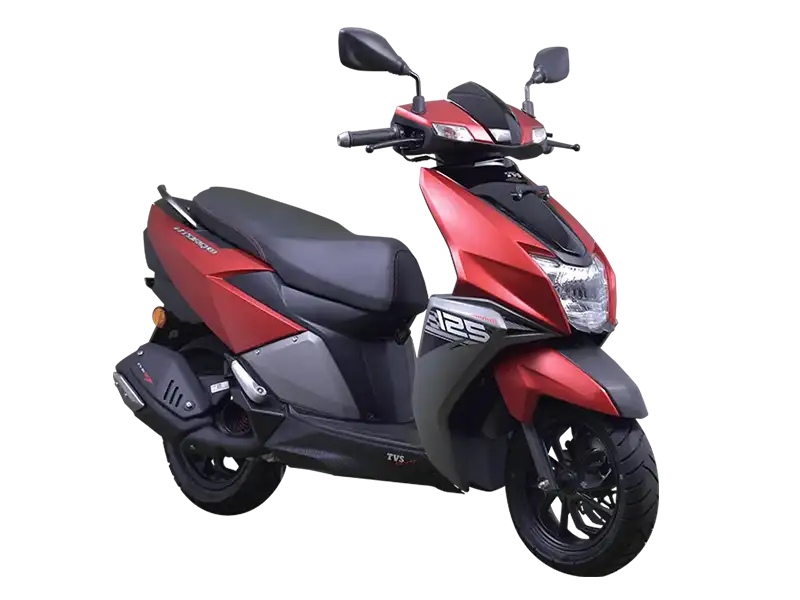 Red TVS NTORQ 125 scooter