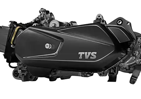 Engine of the TVS NTORQ 125 scooter
