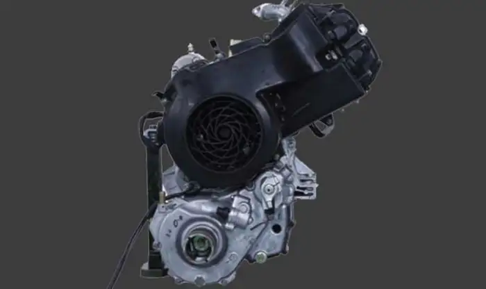 Engine of the TVS Kargo cargo three-wheeler