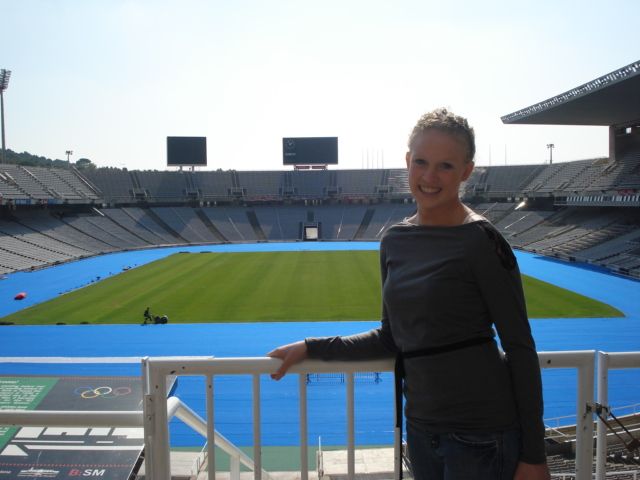 I love Barcelona! Olympic Stadium, Oct 2010