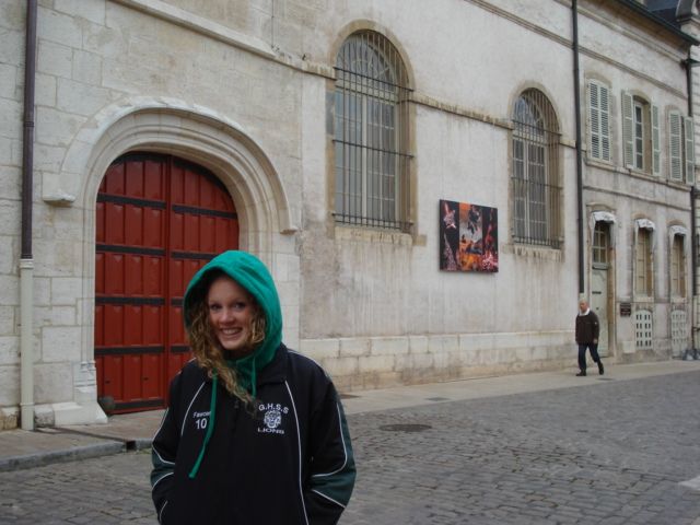 Staying warm at the Hospices de Beaune, France, Oct 2010
