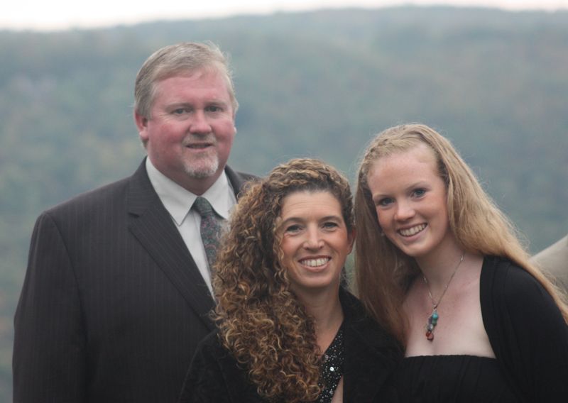Jordan with Dad & Mom at Erin & Joe’s wedding, Sept 2010