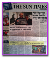 The Sun Times clipping