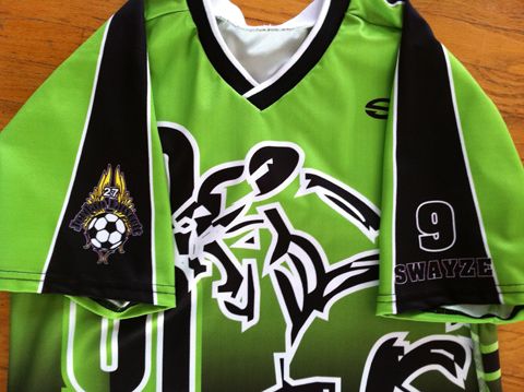 Grey Highlands girls' soccer jersey