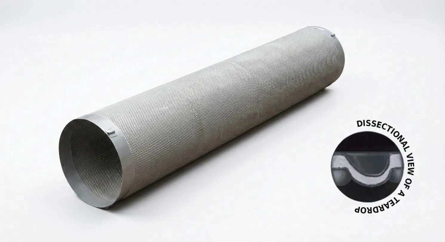 Somnath teardrop indent screen cylinder