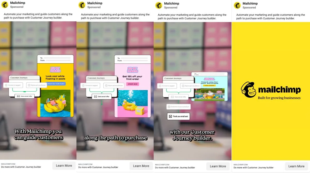 Mailchimp native video ad