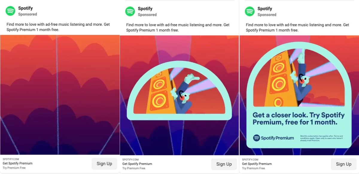 Spotify native video ad
