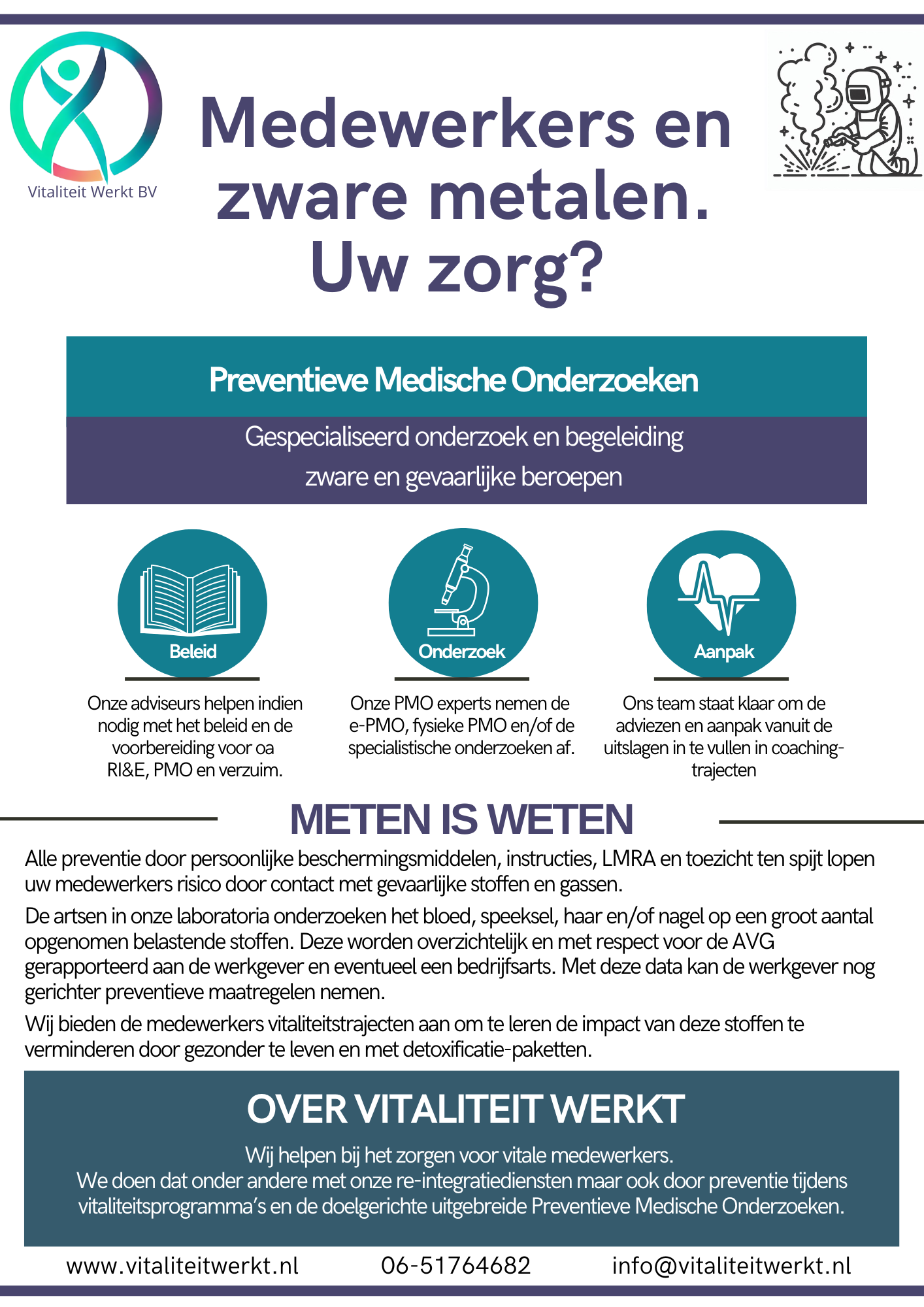 Medewerkers en zware metalen. Uw zorg?