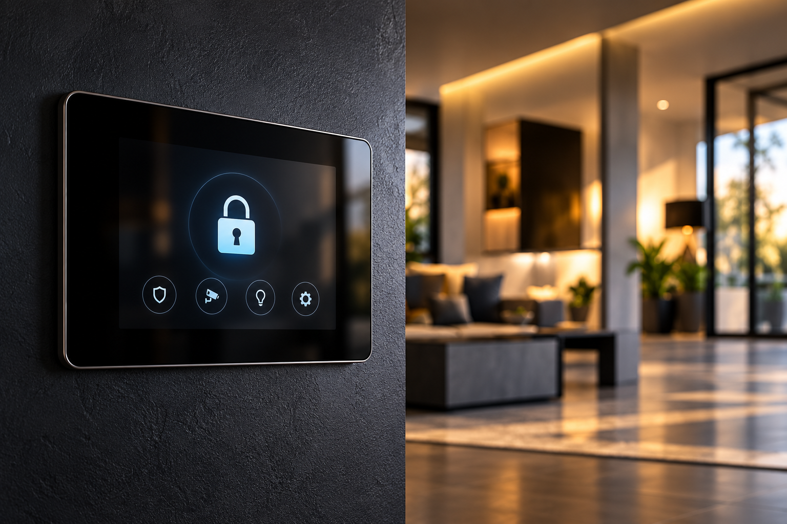Illustrative security keypad concept; not a completed Secur-It installation.