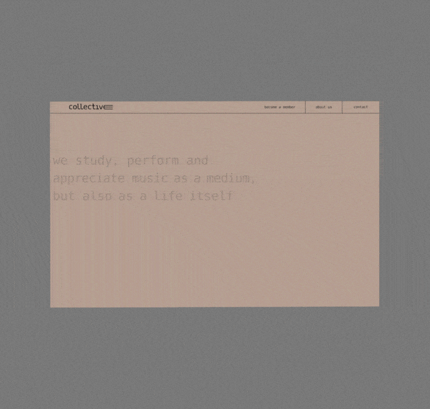 Collective website gif