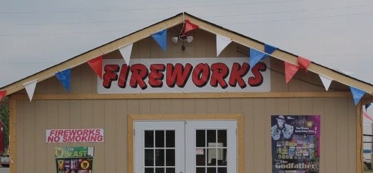 Prewett’s separate fireworks building in Calhoun, GA