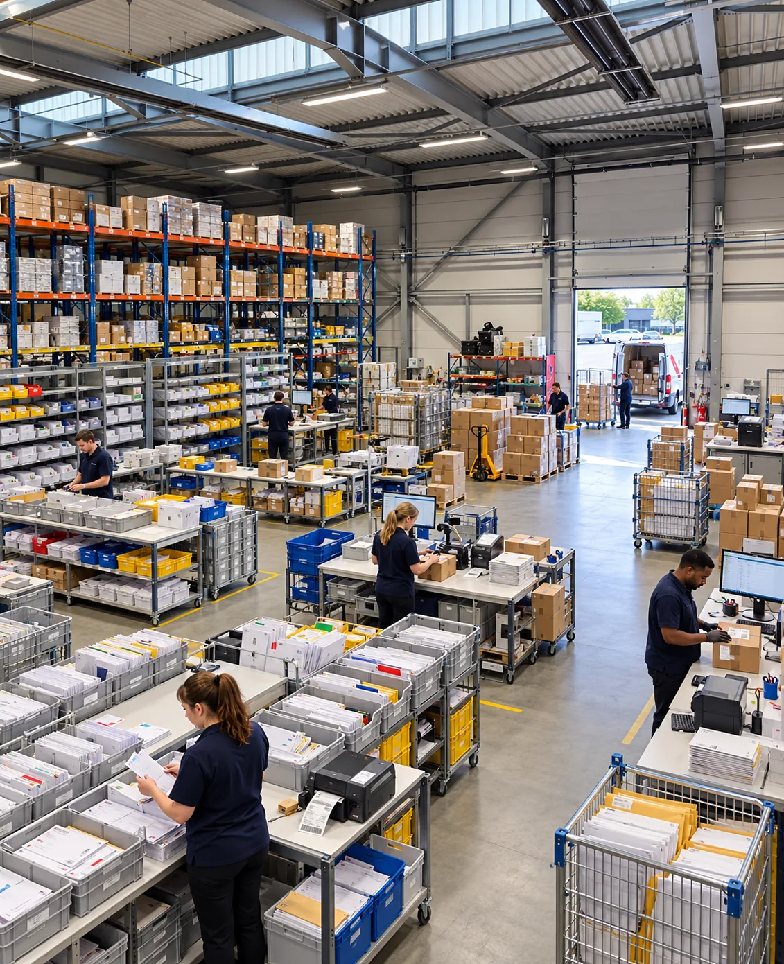 Centre de tri Inkome : préparation et expédition des courriers