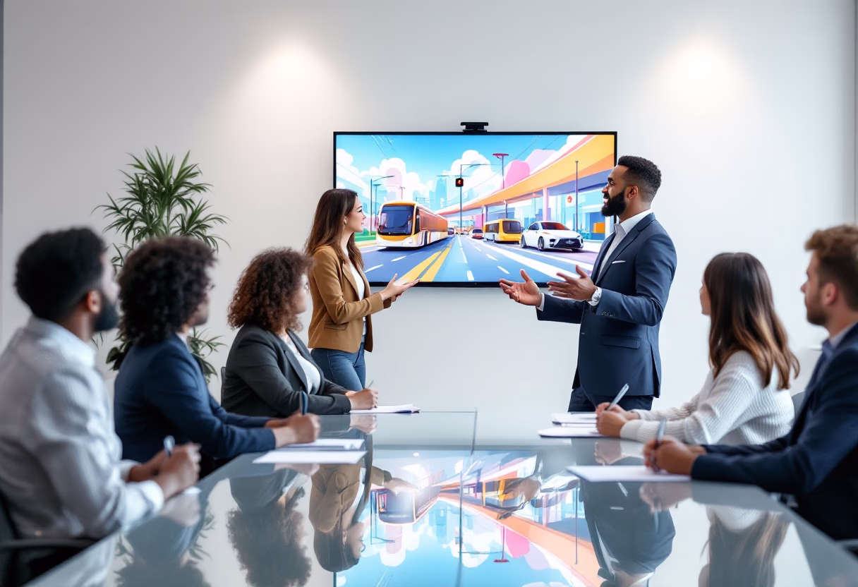 image of an industry conference (for an ai marketing tech company)