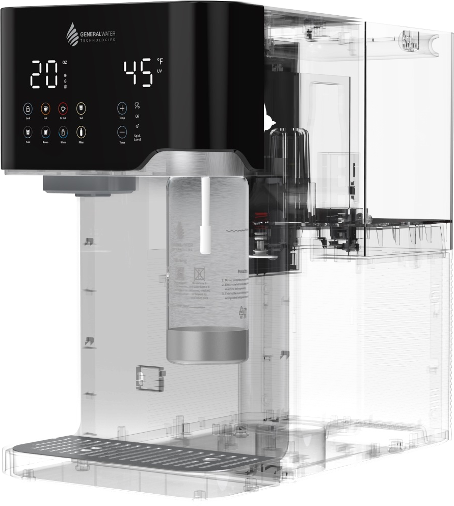 CTS10 transparent view showing internal tank and components