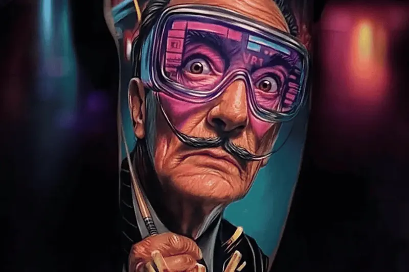 Beispiel für ein Farbtattoo