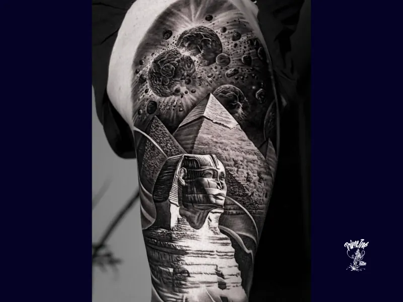 Black & Grey Tattoo – Arbeit eines Prime Ink Artists