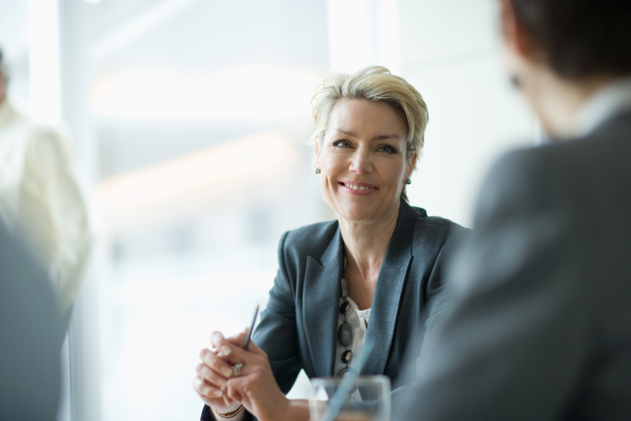 Senior leader in an interview