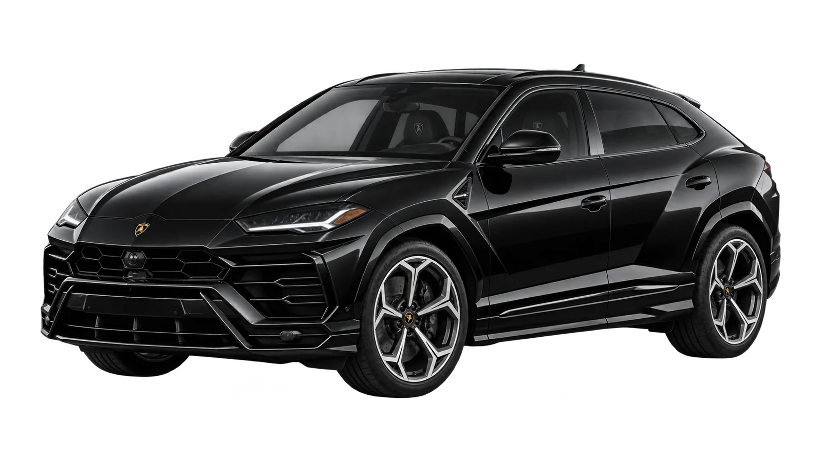 Black Lamborghini Urus exotic SUV rental in Dallas