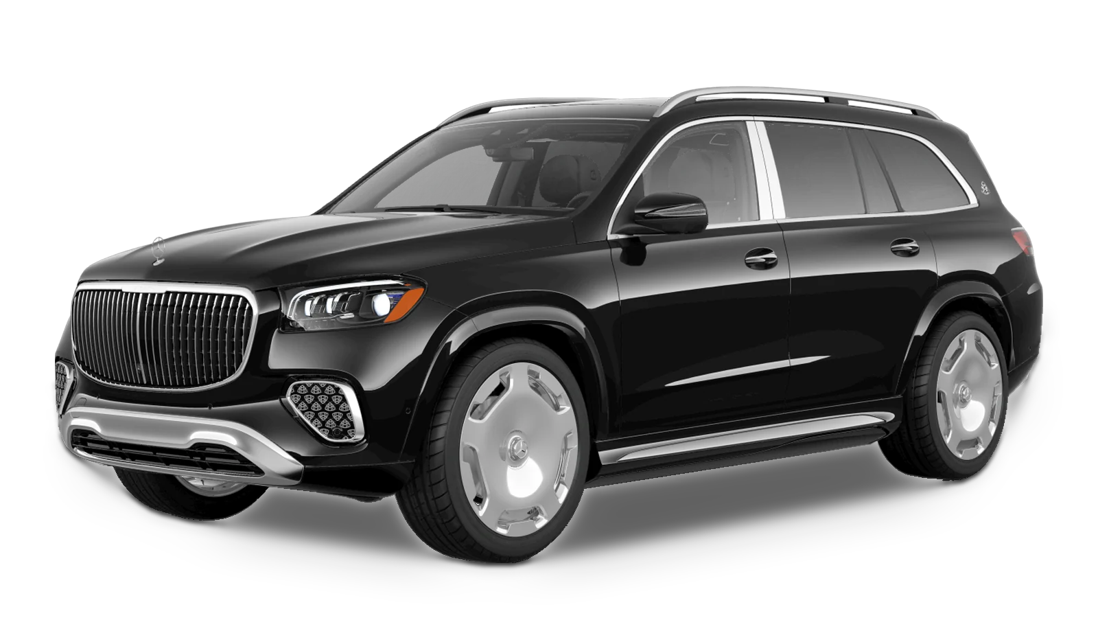 Black Mercedes-Maybach GLS 600 luxury SUV in the VIP Lux DFW chauffeur fleet