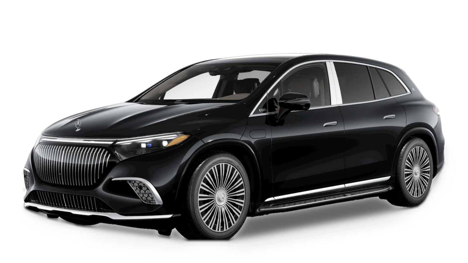Black Mercedes-Maybach EQS SUV in the VIP Lux DFW chauffeur fleet