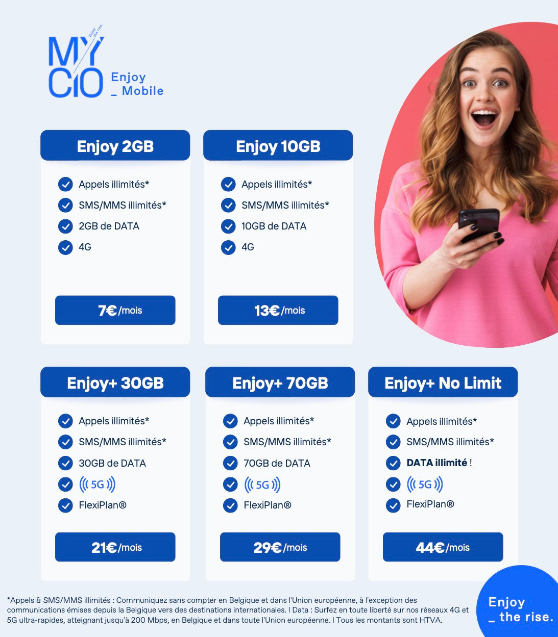 Découvrez nos nouveaux tarifs MYCIO Mobile dès le 1er décembre 2024 !