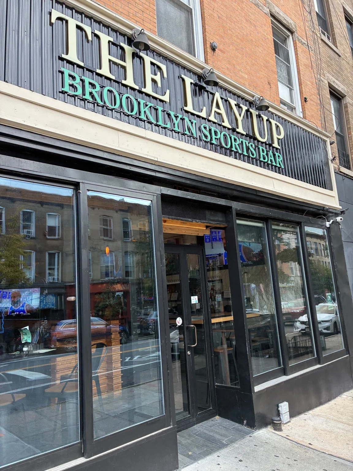 The LayUp Brooklyn Sports Bar storefront