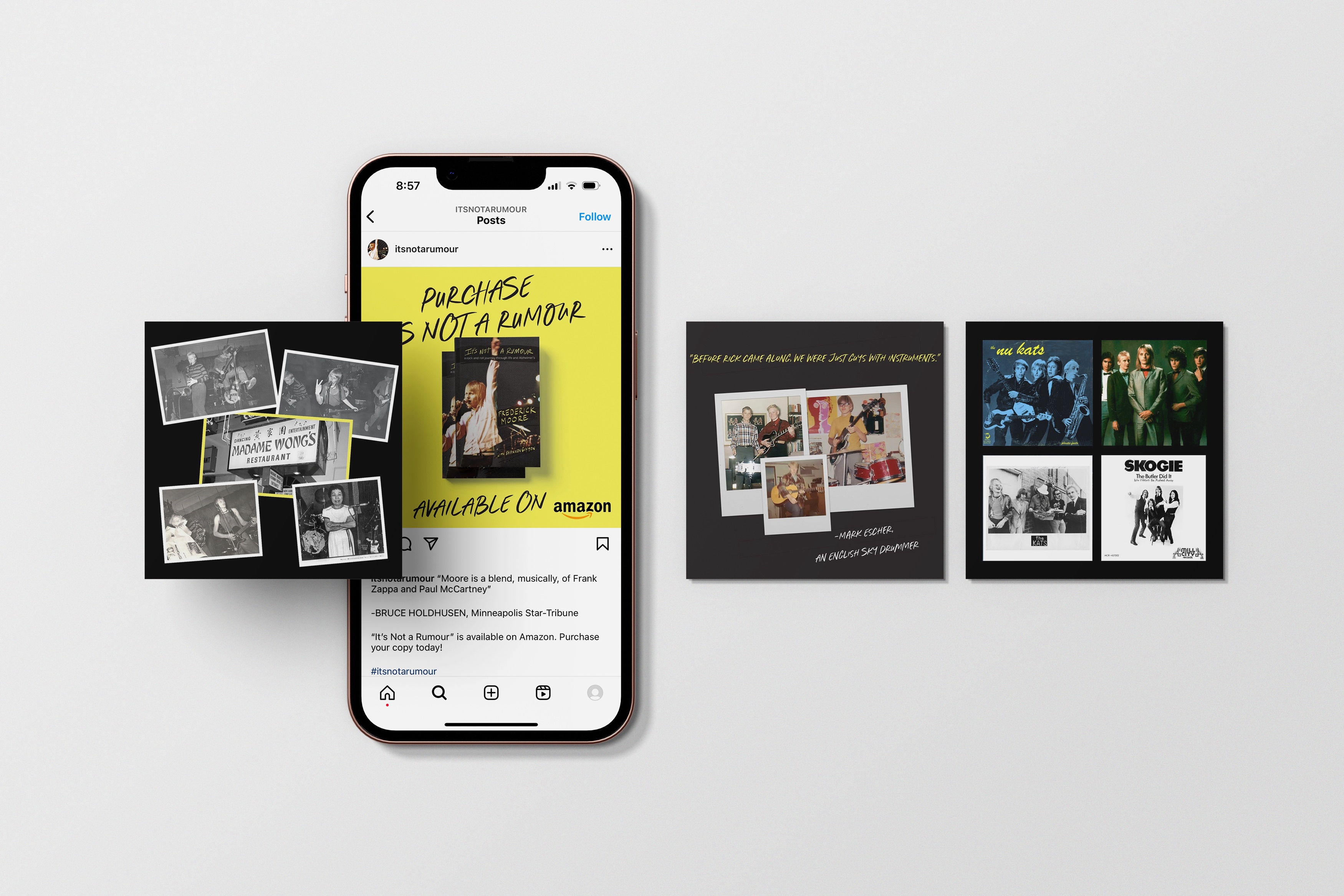 It's Not a Rumour Instagram posts mockup