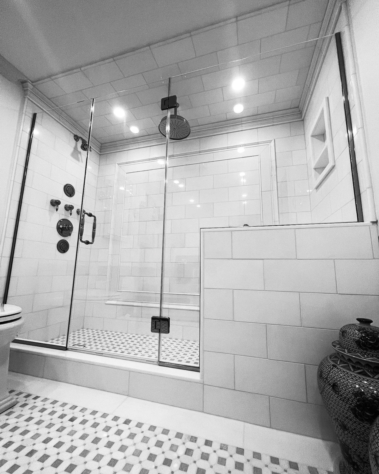 Completed bathroom & shower