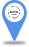 Blue map pin icon with a white location marker inside.