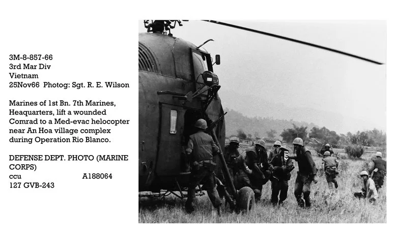 Med-evac helicopter, Vietnam