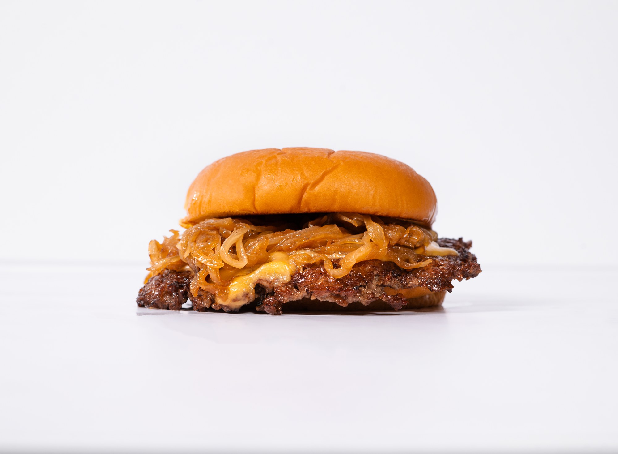 The Lacy-O single with caramelized onions and a crisp, lacy beef edge
