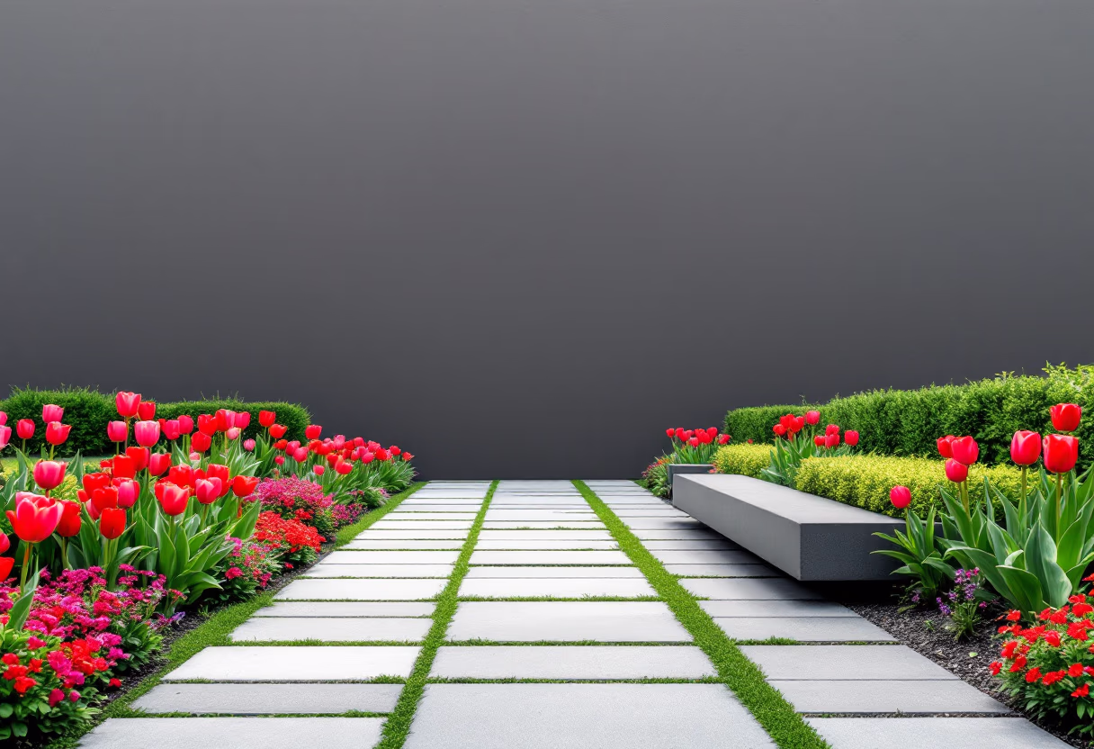 image of pathways in a garden park