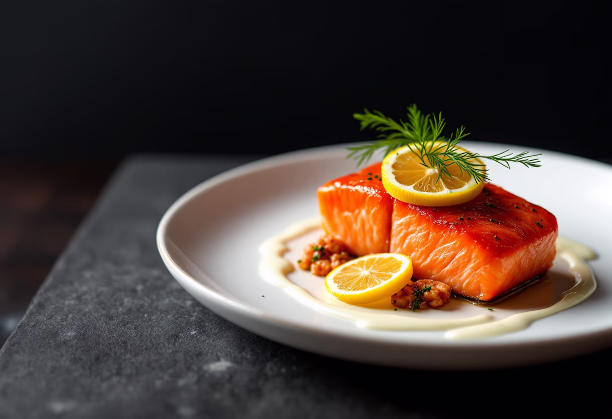 image of entree dish (for a seafood restaurant)