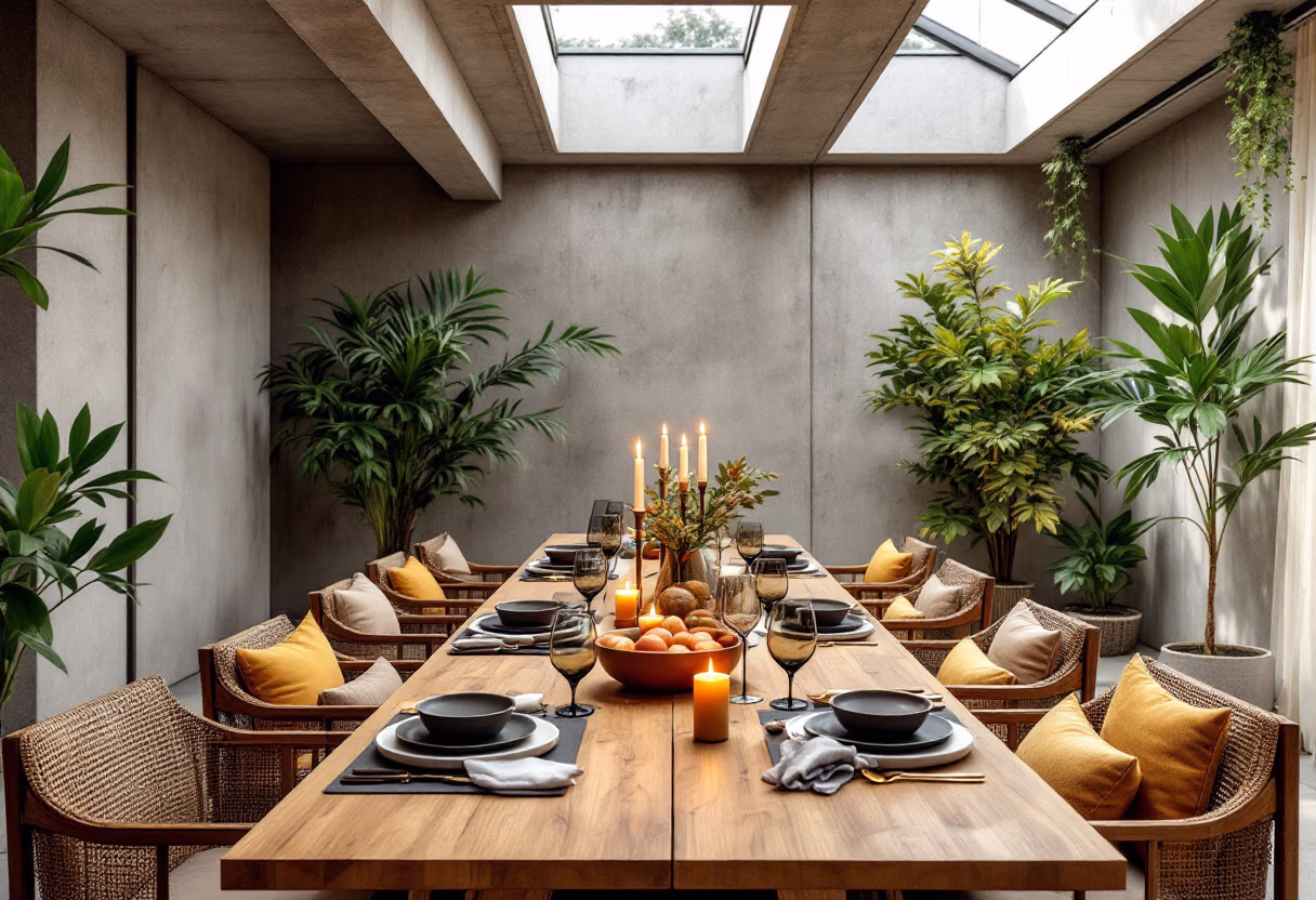 image of private dining room setup for a modern restaurant