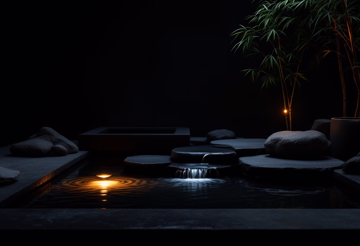 [background image] image of zen garden (for a wellness center)