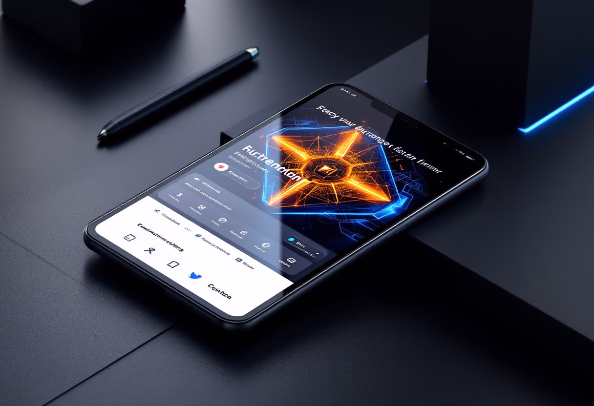 [digital project] image of mobile app interface (for a digital marketing & advertising agency)