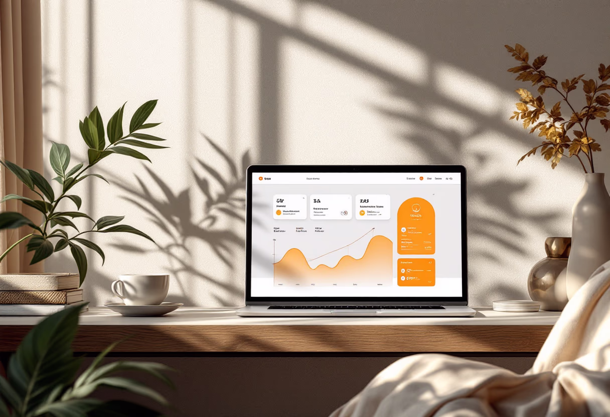 image of real estate management software interface (ambient setting)