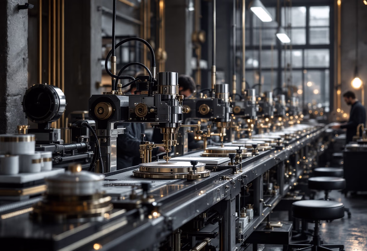 image of various production stages (for a manufacturing plant)