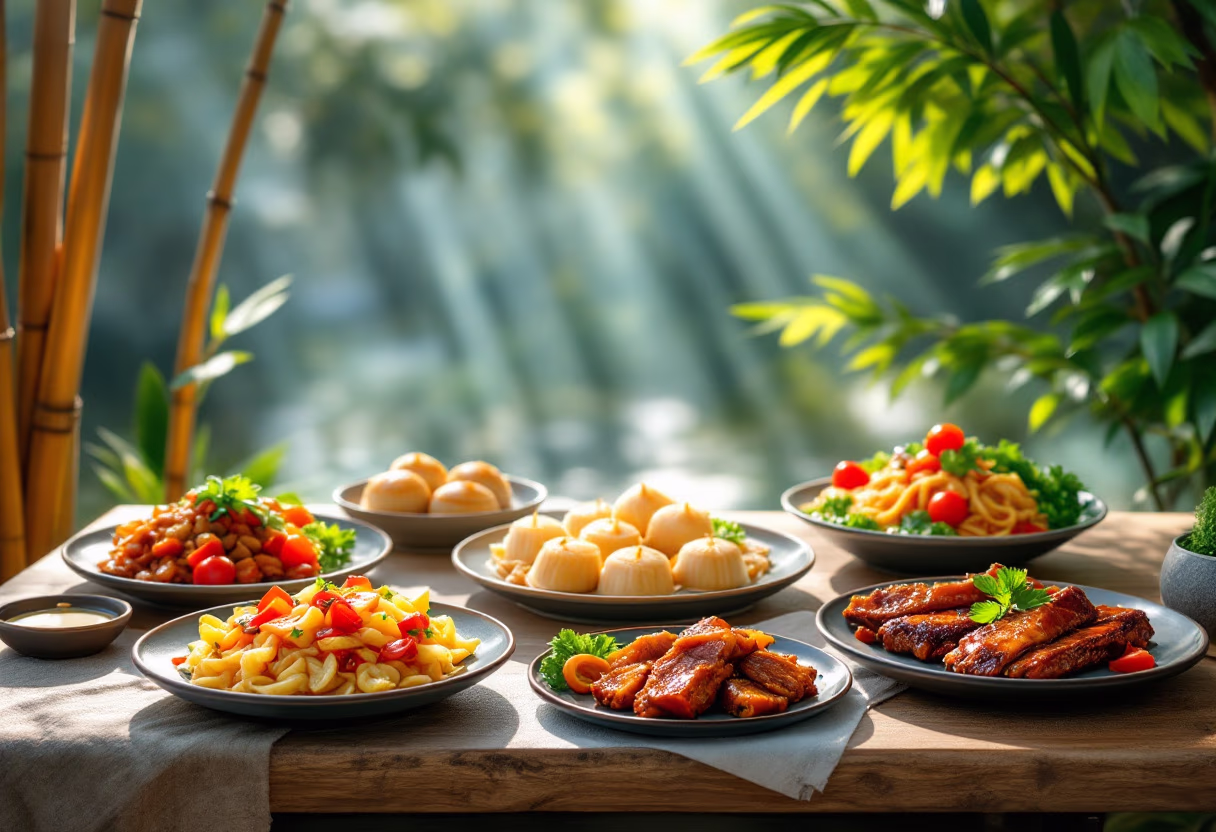 image of delicious entrees (for a chinese restaurant)