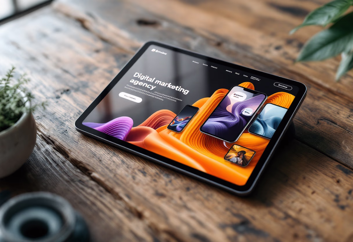 [digital project] image of a website homepage (for a digital marketing & advertising agency)
