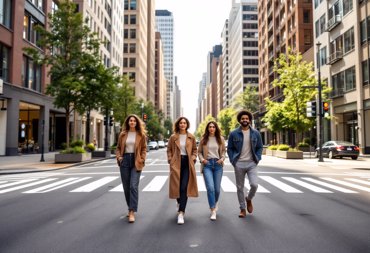 image of a busy city street in a pr firm setting