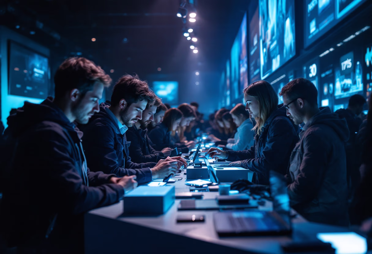 image of tech conference scene